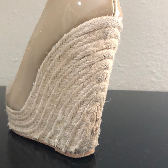 Rope braid wedge tan heels Steve Madden - Picture 4 of 6